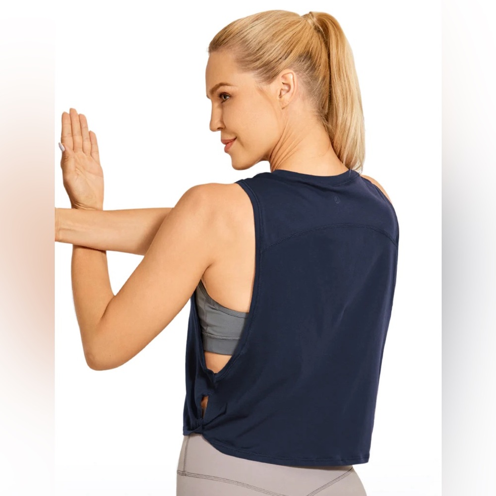 Pima Cotton Crop Tank Deep Armhole